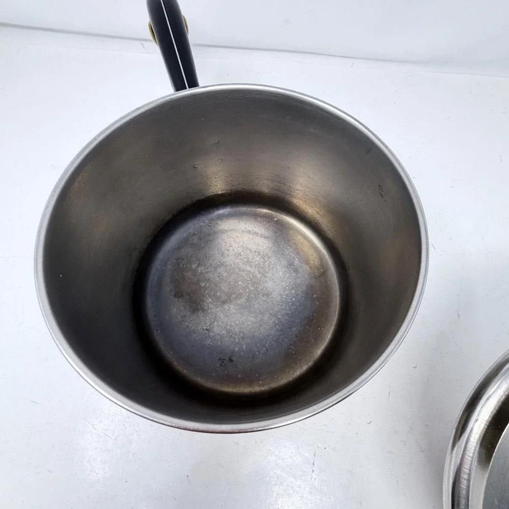 Vintage Revere Ware Pre 1968 3 Qt Copper Bottom Saucepan Pot Lid Process Patent